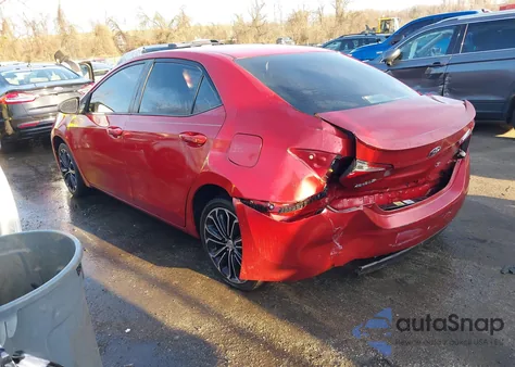 2014 Toyota Corolla S Plus from USA, damaged, VIN 2T1BURHE2EC221176